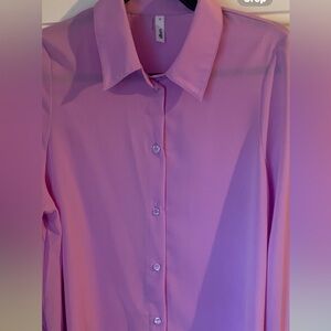 Glam Lavender Button Down Blouse Size S